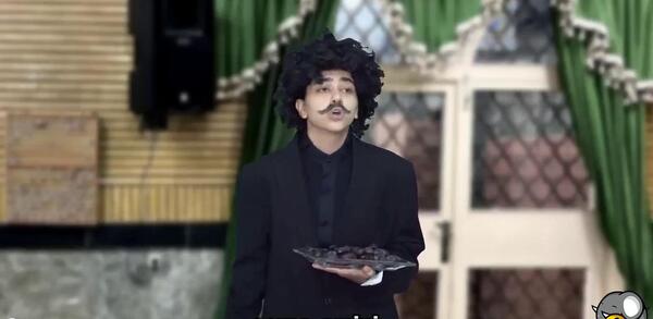 عکس پشت صحنه کلیپ طنز ختم سرنا امینی