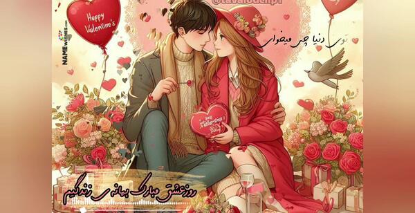 عکس ولنتاین دختر پسر