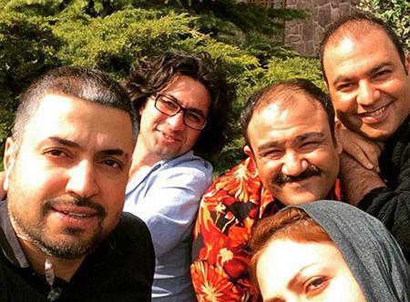 عکس پشت صحنه سریال طنز در حاشیه