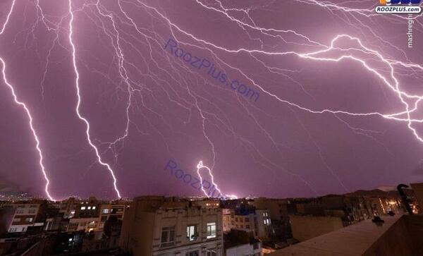 عکس وحشتناک ترین رعد و برق جهان
