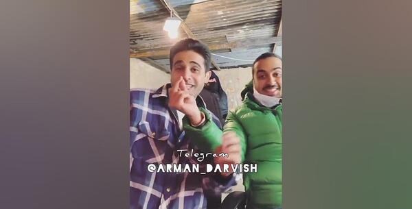 عکس پشت صحنه ملکه گدایان ارمان درویش