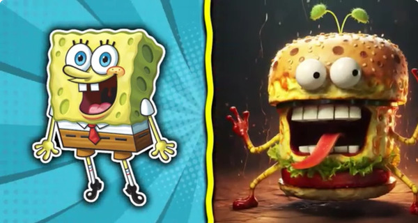 عکس های وحشتناک باب اسفنجی