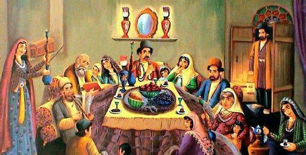 عکس کرسی قدیمی شب یلدا