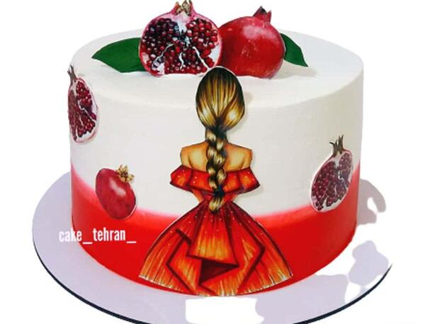 عکس کیک واسه شب یلدا