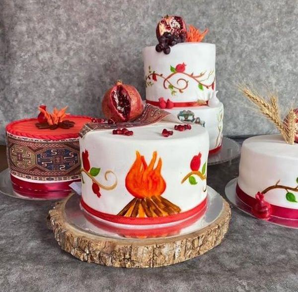 عکس کیک واسه شب یلدا