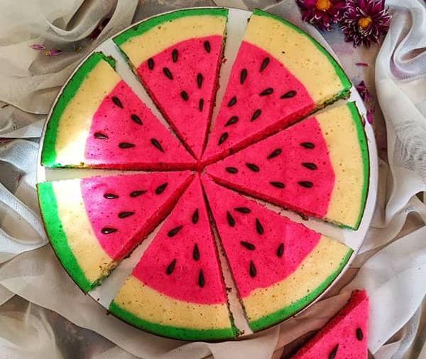 عکس کیک شب یلدا هندوانه