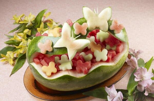عکس هندوانه شب یلدا تزیین