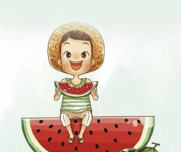 عکس هندوانه برای شب یلدا نقاشی
