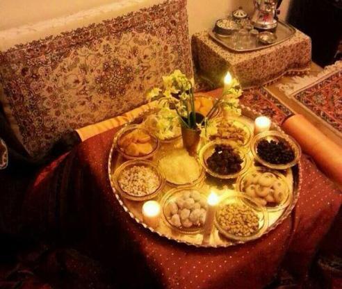 عکس هایی از سفره ی شب یلدا