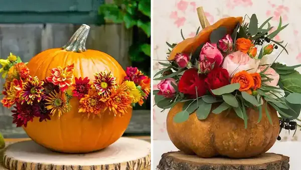 عکس تزیین کدو حلوایی شب یلدا