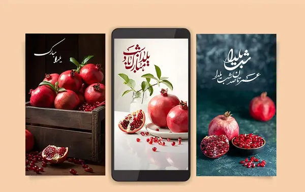 عکس تبریک یلدا برای استوری