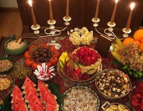 عکس سفره یلدا برای استوری