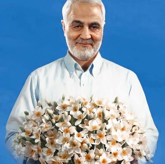 بهترین عکس سردار سلیمانی برای پروفایل شاد