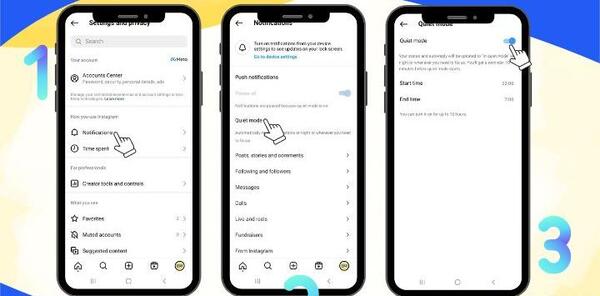 علامت ماه کنار عکس دایرکت اینستاگرام