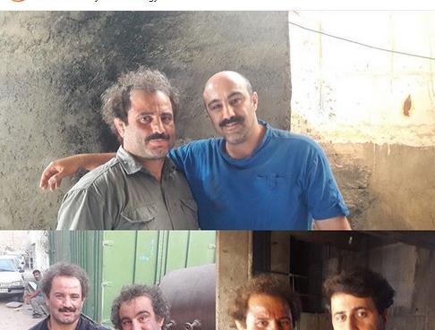 عکس پشت صحنه کشتی نقی معمولی