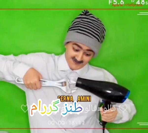 عکس پشت صحنه طنز های سرنا امینی
