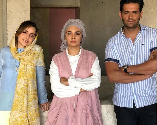 عکس پشت صحنه سریال مانکن فرزاد فرزین