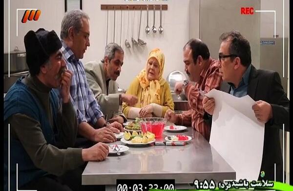 عکس پشت صحنه در حاشیه 1 قسمت 16