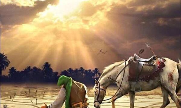 عکس پشت صحنه شهادت حضرت عباس در مختارنامه