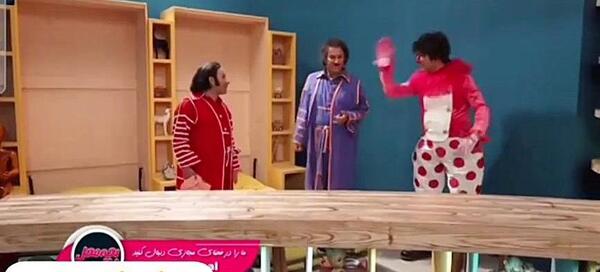 عکس رقص پشت صحنه بچه محل عمو پورنگ