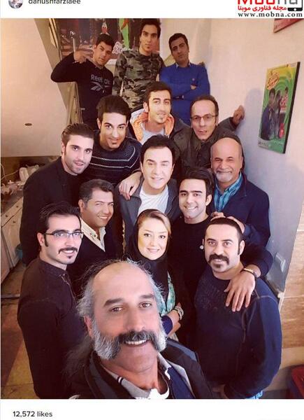 عکس پشت صحنه فیلم عمو پورنگ بچه محل