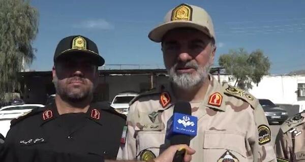 عکس سردار رادان با لباس مرزبانی