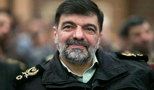 عکس سردار رادان با لباس مرزبانی