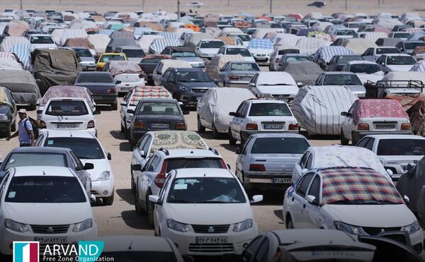 عکس پارکینگ مرز شلمچه