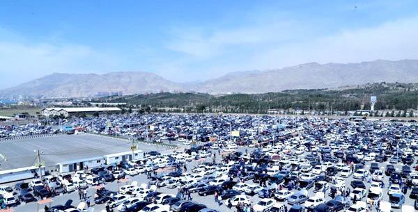 عکس پارکینگ مرز شلمچه