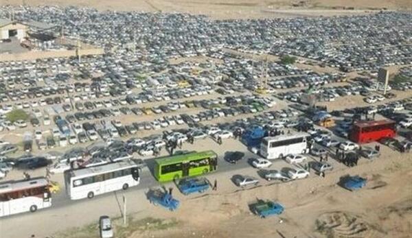 عکس پارکینگ مرز شلمچه