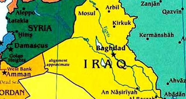 عکس مرز عراق و سوریه