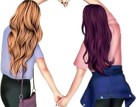 عکس دو دوست صمیمی دخترونه برای پروفایل