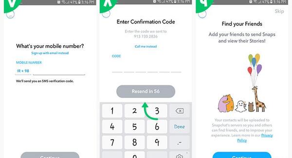 دانلود برنامه عکس اسنپ چت با لینک مستقیم