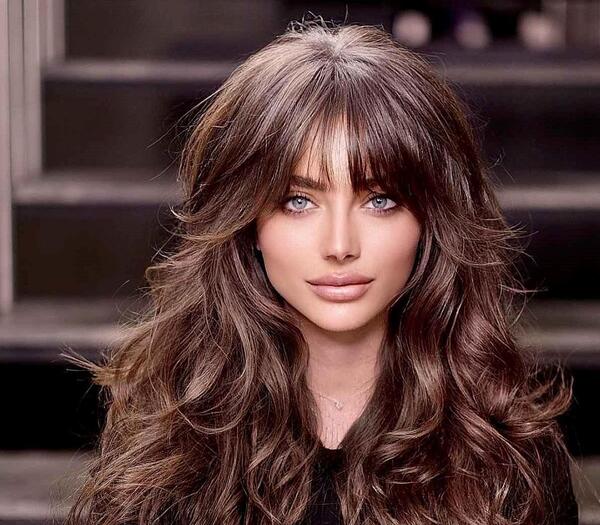 عکس چتری موی فر