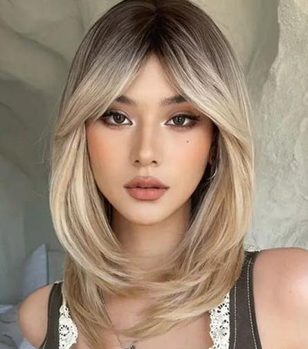 عکس موهای چتری بلند