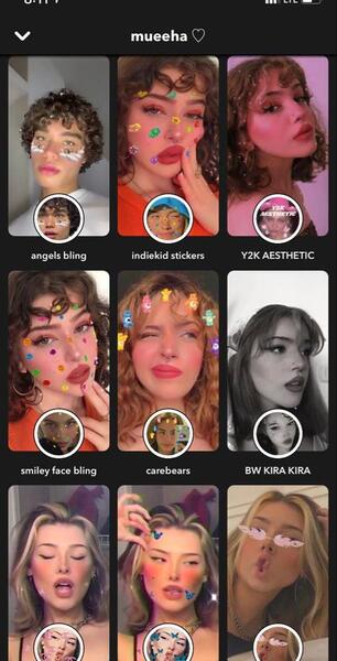 عکس دختر با فیلتر اسنپ چت