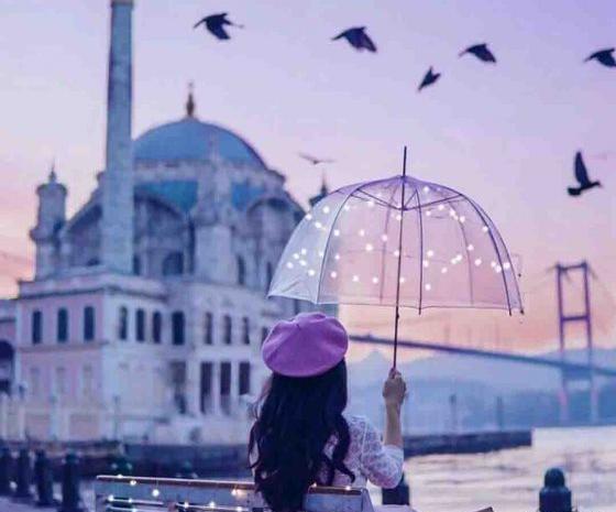 عکس فانتزی دختر با چتر