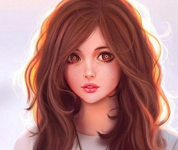 عکس فانتزی دختر مو چتری
