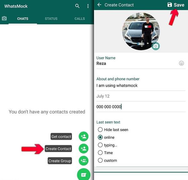عکس فیک صفحه چت