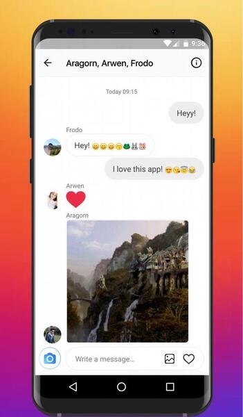 عکس فیک صفحه چت