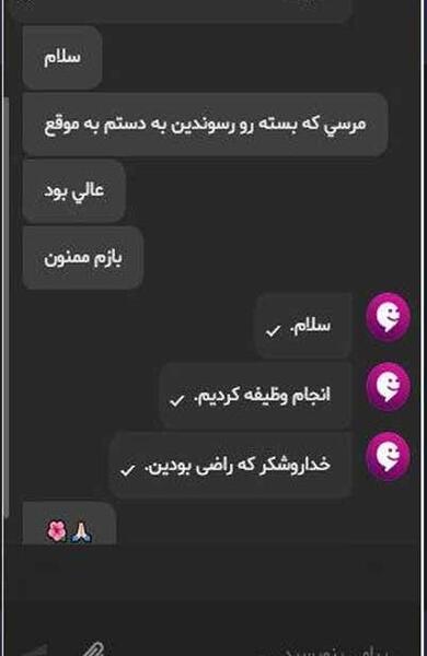 اسکرین شات عکس چت عاشقانه دختر و پسر