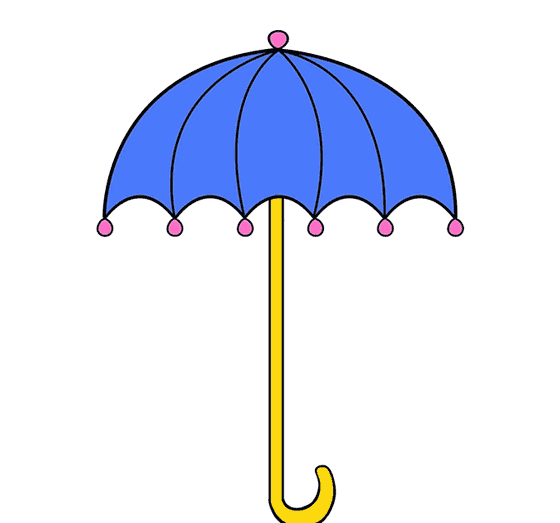 عکس چتر برای نقاشی