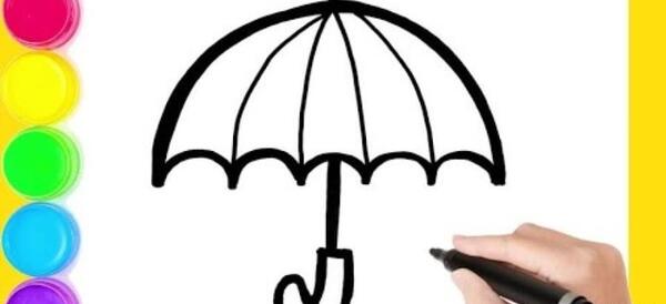 عکس چتر برای نقاشی