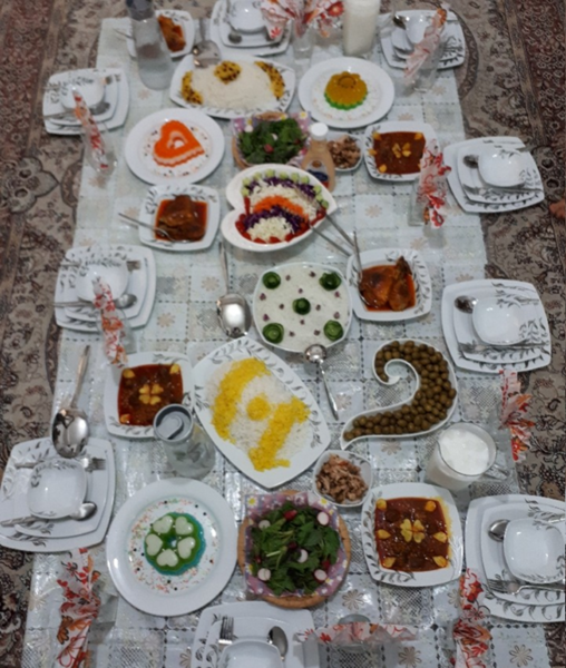 عکس غذای مهمونی نی نی سایت