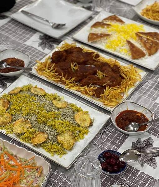 عکس غذای مهمونی نی نی سایت