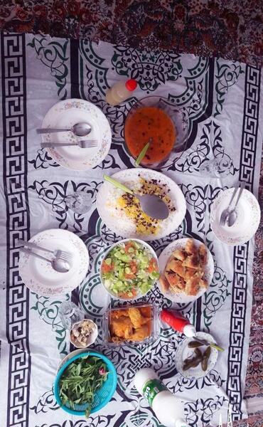 عکس از سفره های غذاتون نی نی سایت