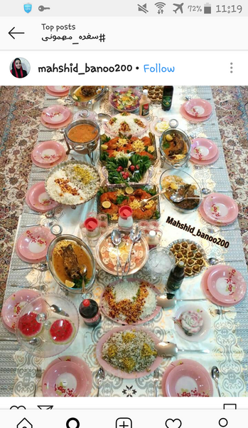 عکس از سفره های غذاتون نی نی سایت