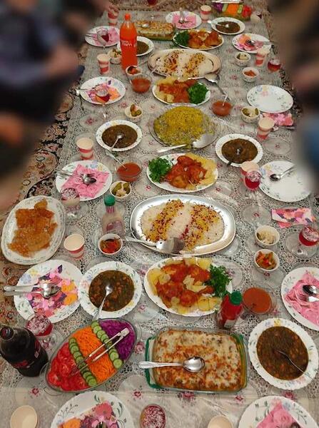 عکس از سفره های غذاتون نی نی سایت