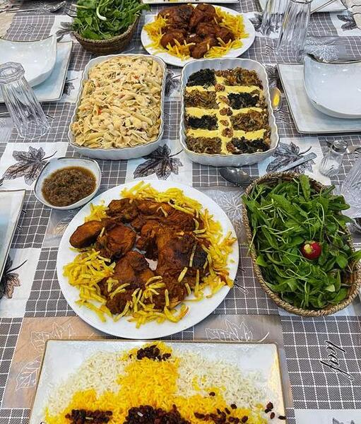عکس از سفره های غذاتون نی نی سایت