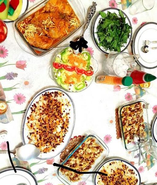 عکس شام مهمونی نی نی سایت